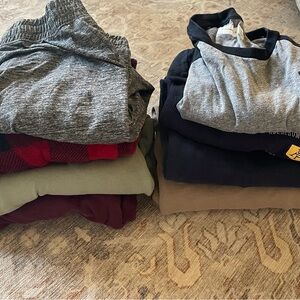 Abercrombie Kids Gray and Black Hoodie